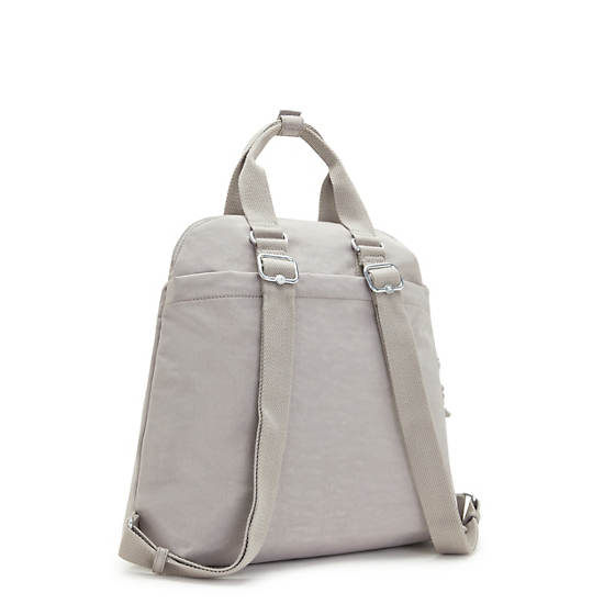 Kipling Goyo Medium Backpack Tote Handbag Grey Gris | AU 1269EB